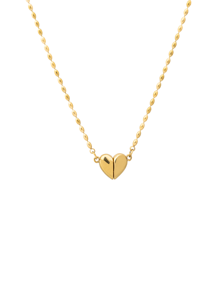 Choker Bolitas Con Corazon Dividido