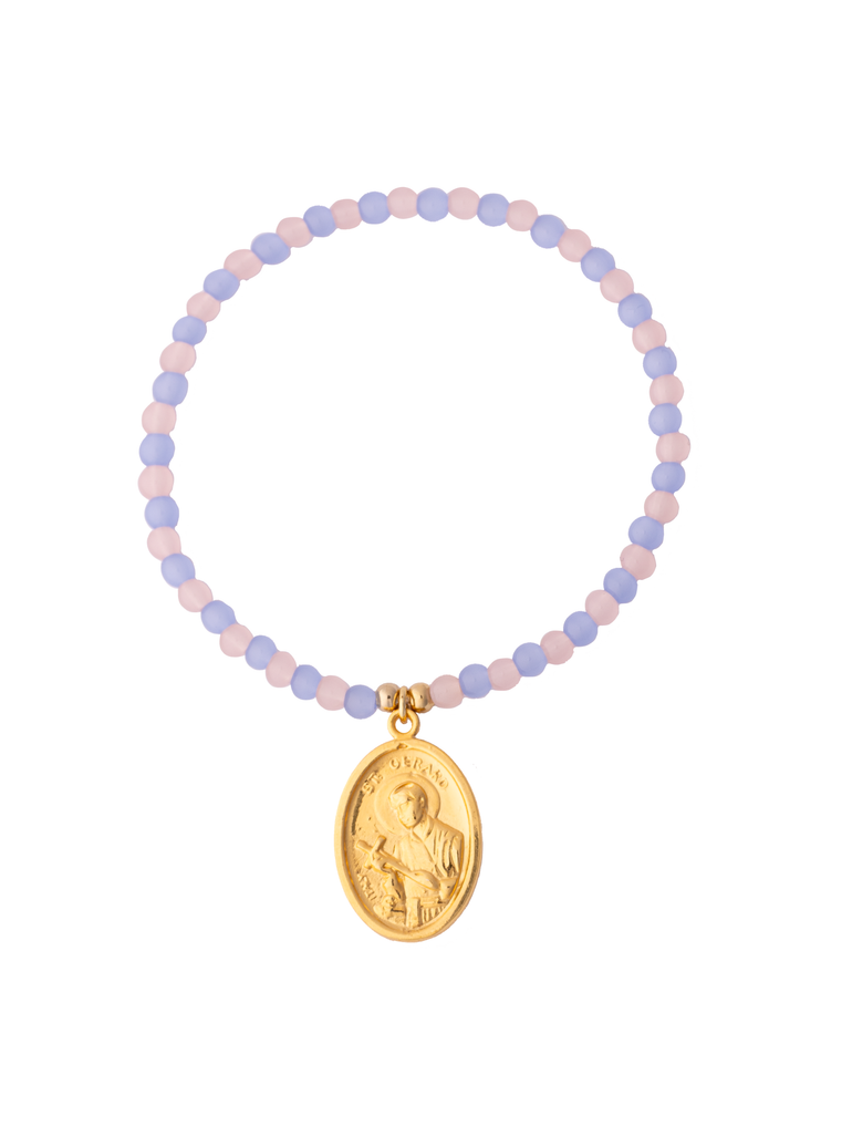Pulsera Azul Y Rosa San Gerardo Para Embarazadas