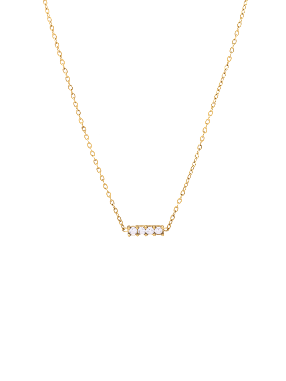 Collar Dije Linea Cuatro Zirconias
