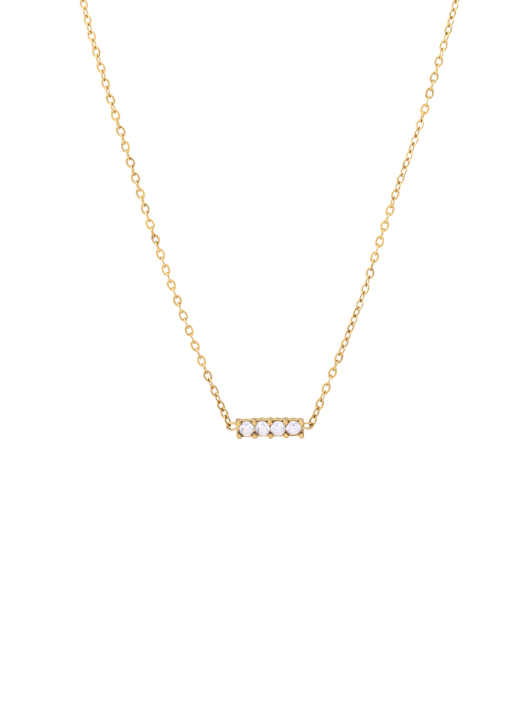Collar Dije Linea Cuatro Zirconias