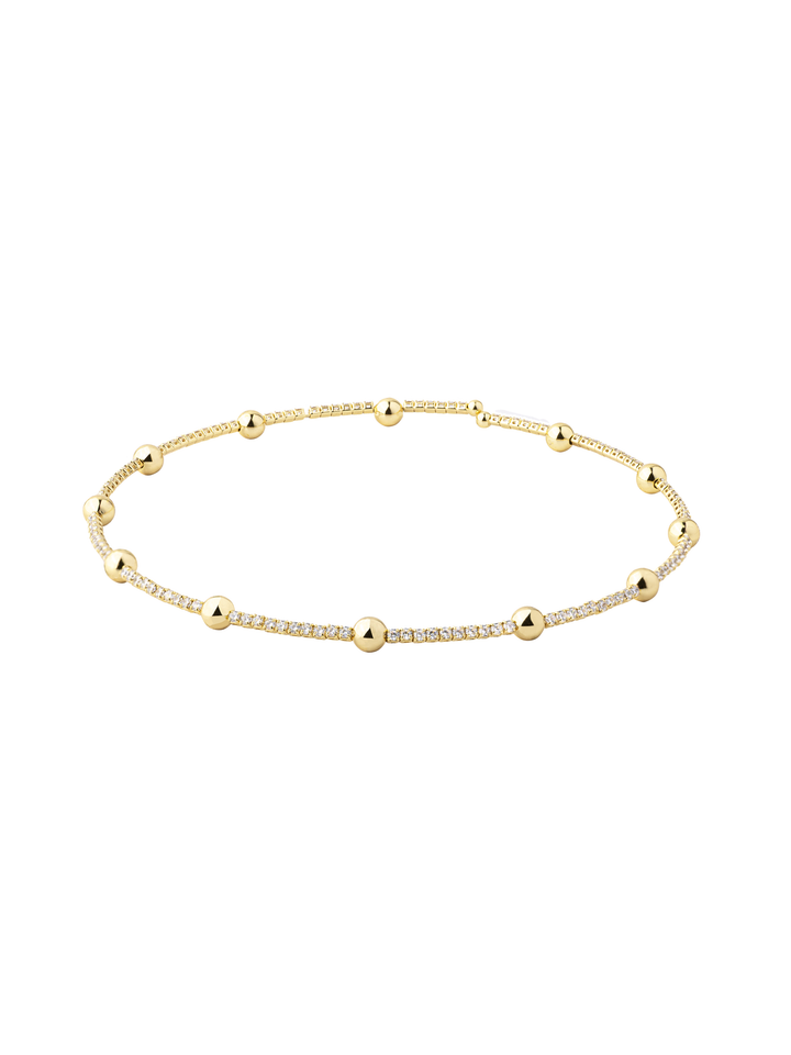 Choker Zirconias Con Bolitas