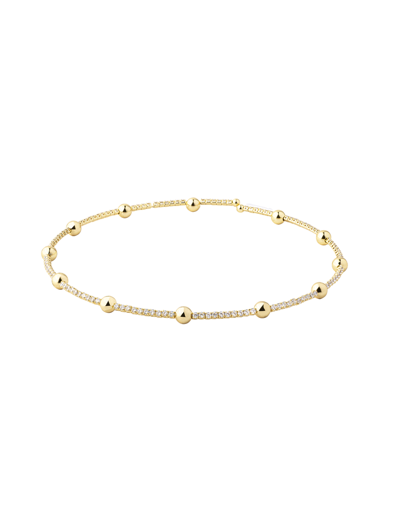 Choker Zirconias Con Bolitas