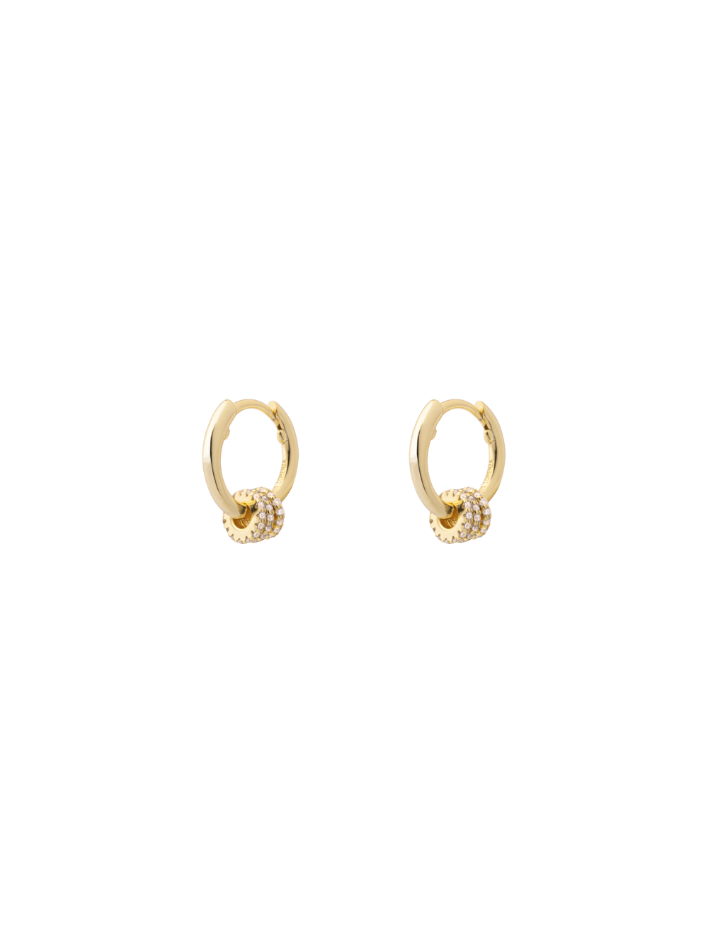 Par Arracada Con Argollas Zirconias