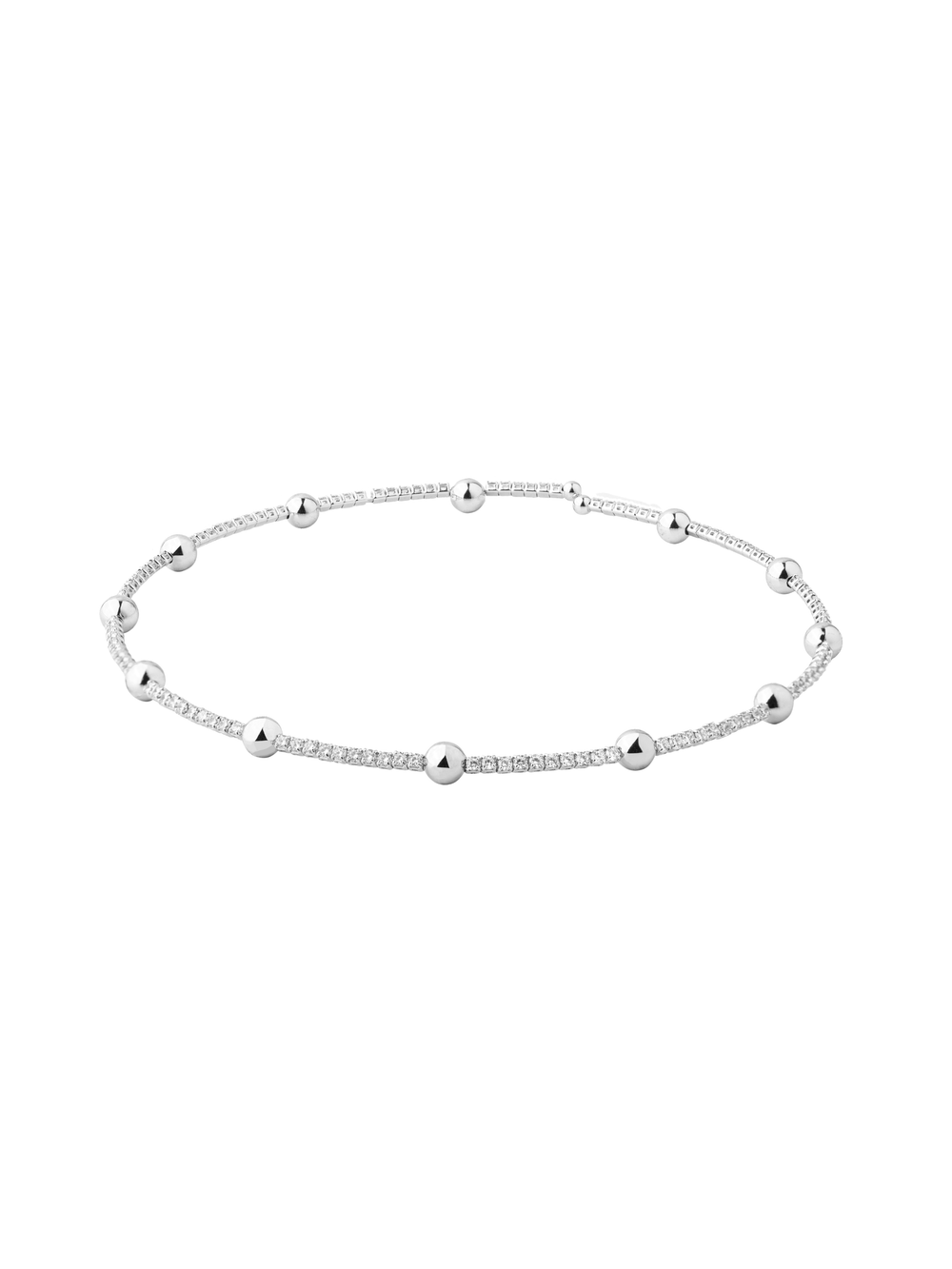 Choker Zirconias Con Bolitas