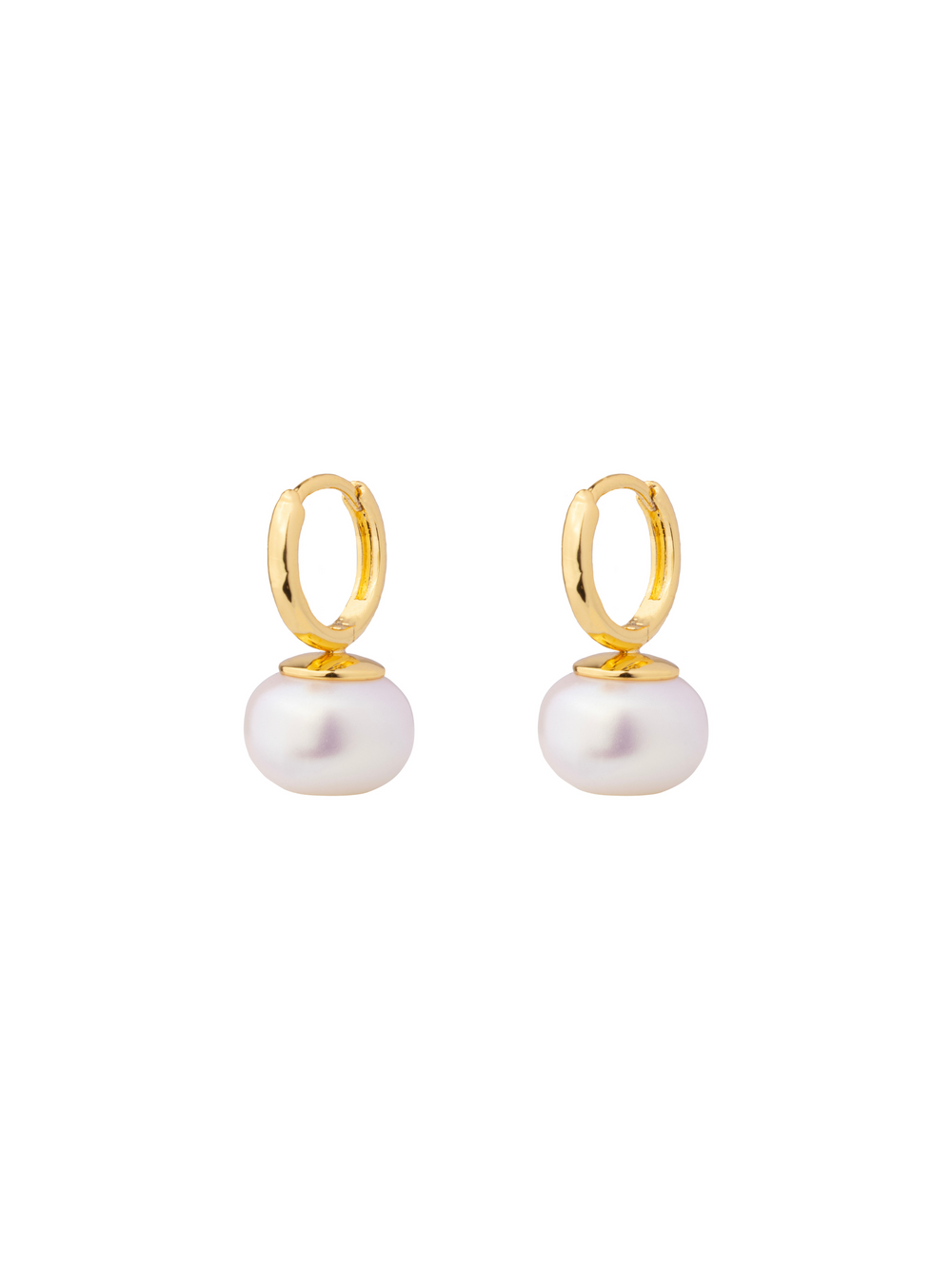 Par Arracada Con Perla Chunky