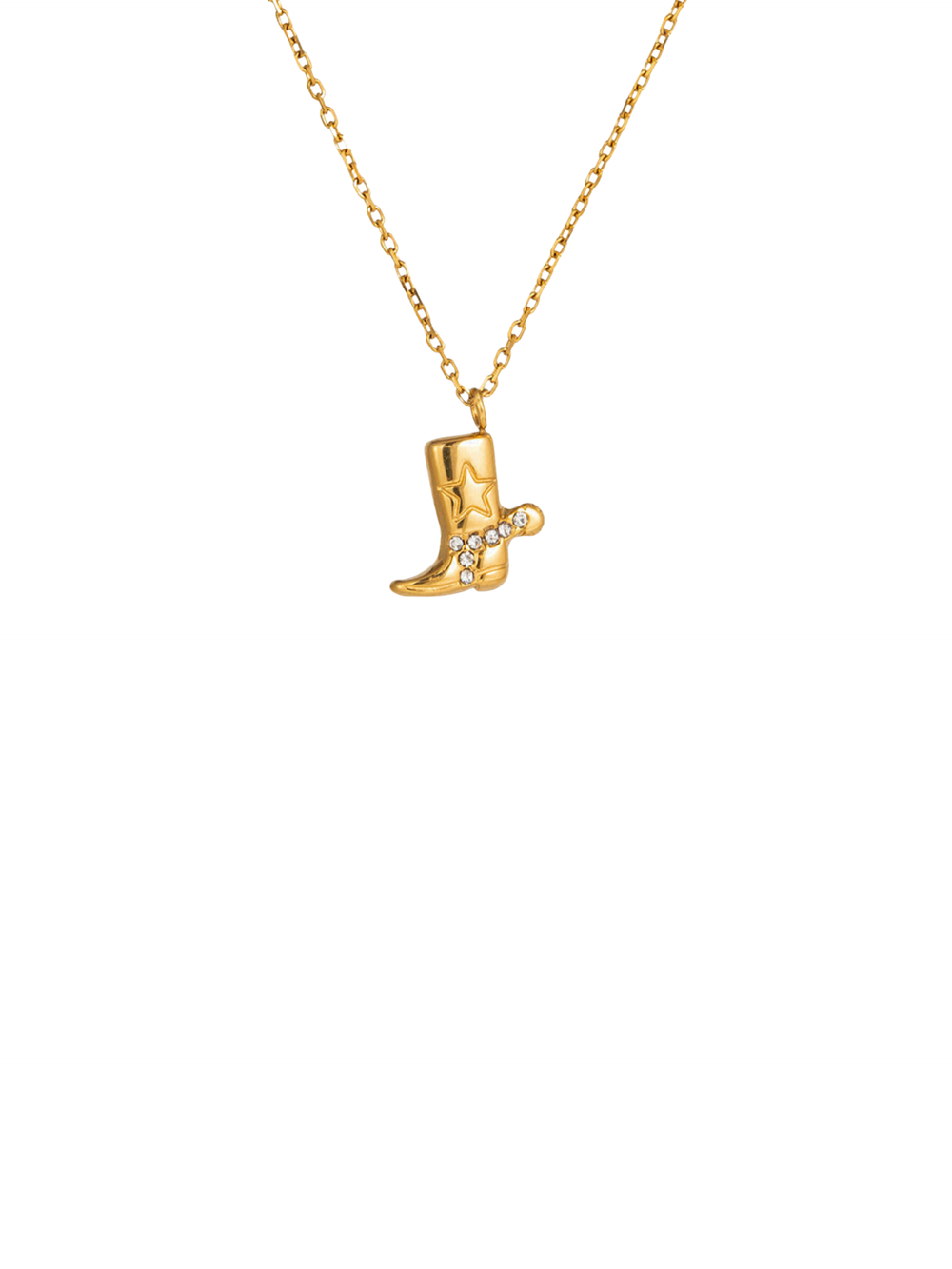 Collar Dije Bota Con Estrella
