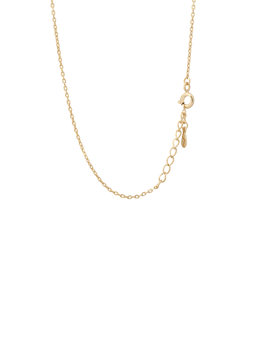 Collar Dorado Dije Birthstone Triangulo