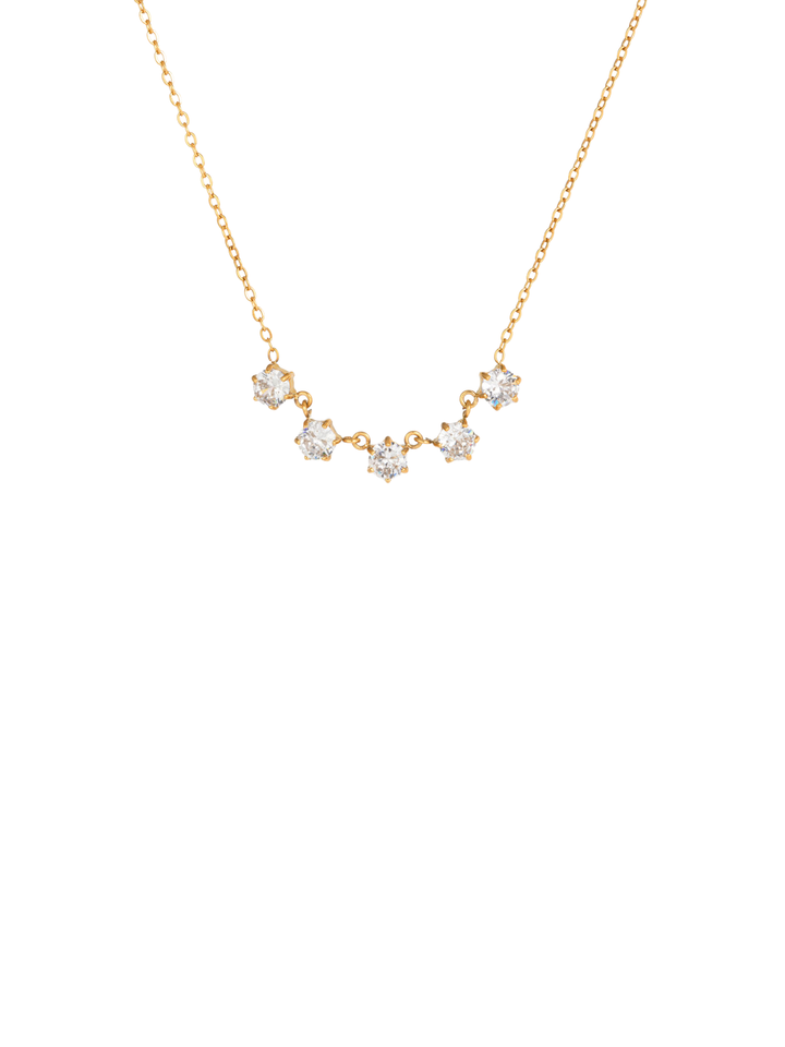Collar Con Cinco Zirconias