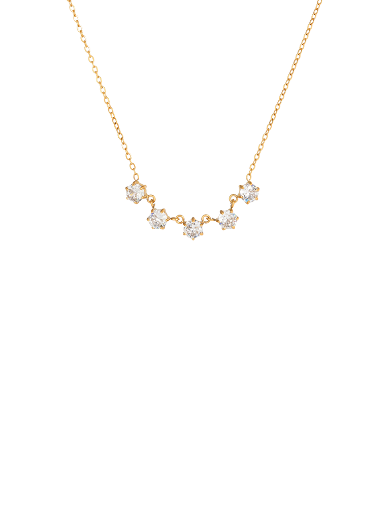 Collar Con Cinco Zirconias