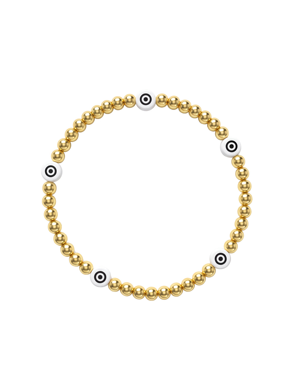 Pulsera Bolitas Con Ojos Transparentes