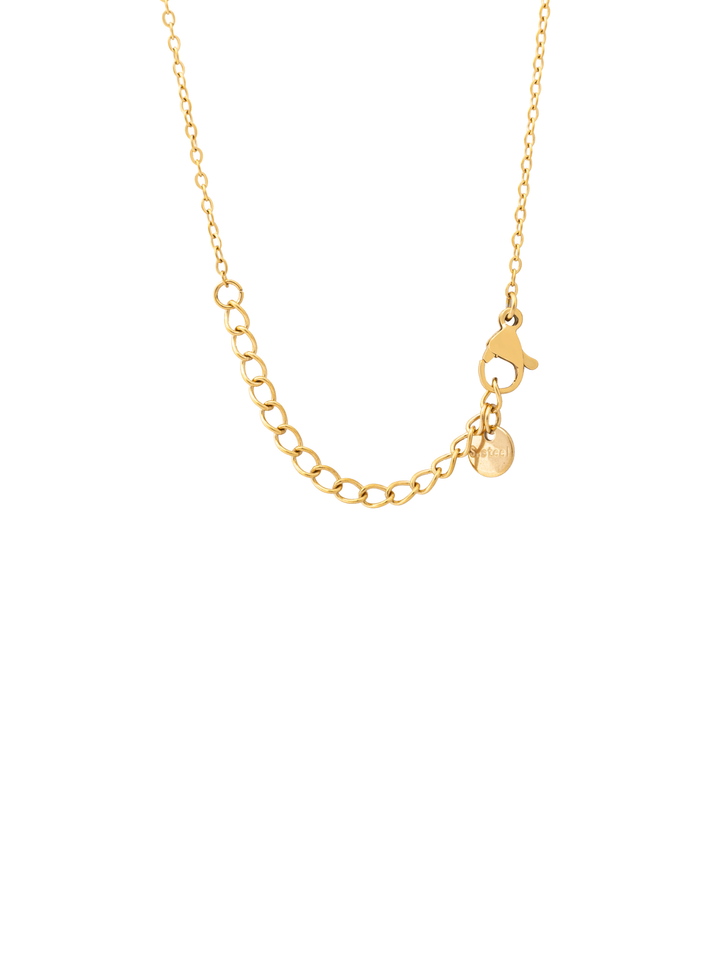 Collar Corbatin 3 Perlas y Zirconias