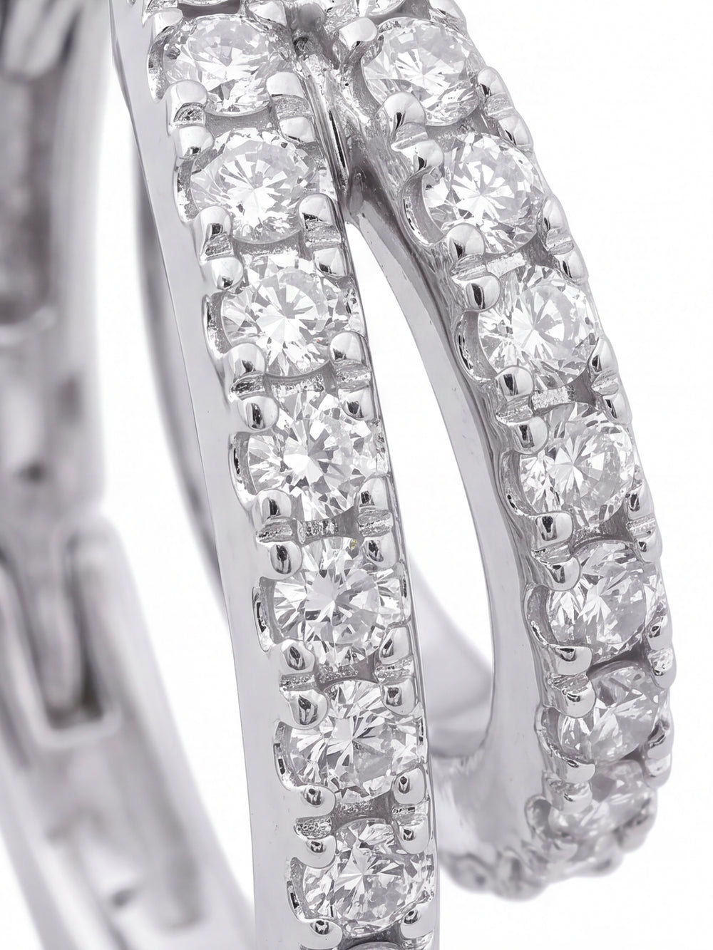 Par Arracada Doble Con Zirconias