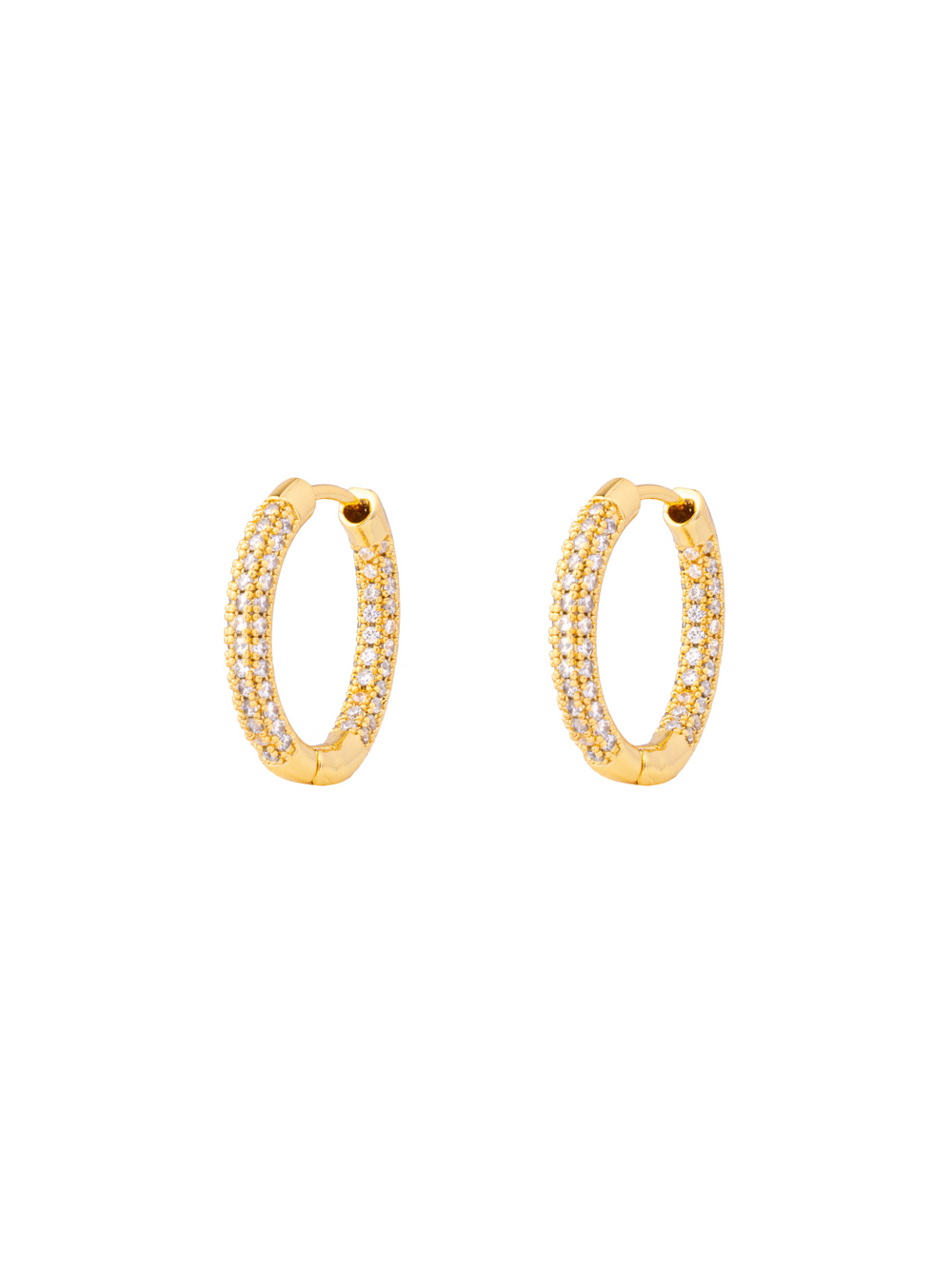 Par Arracada Con Zirconias 19 mm