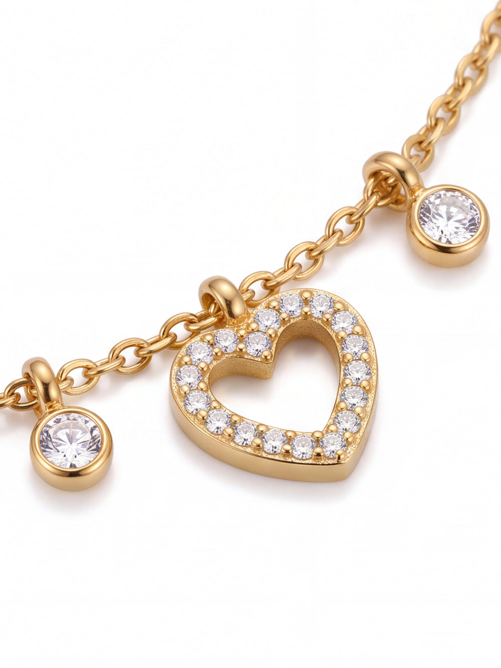 Pulsera Dijes Contorno Corazones
