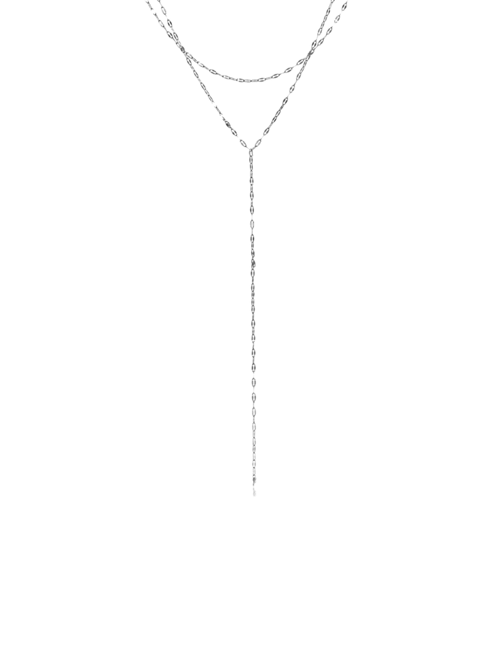 Collar Corbatin Doble Ovalado Planchado