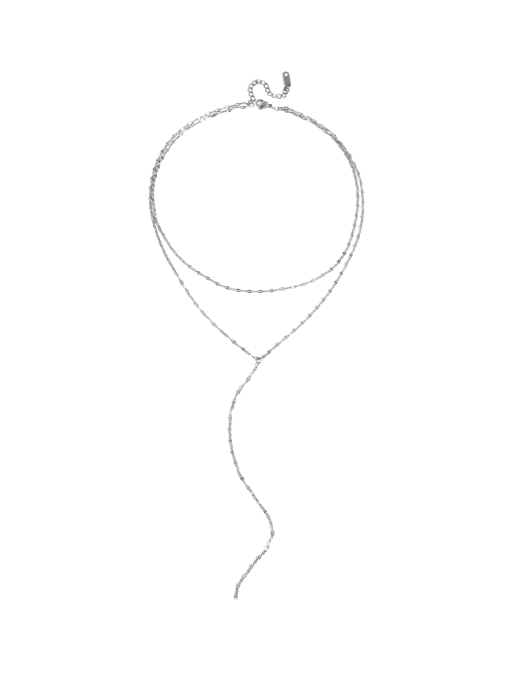 Collar Corbatin Doble Ovalado Planchado
