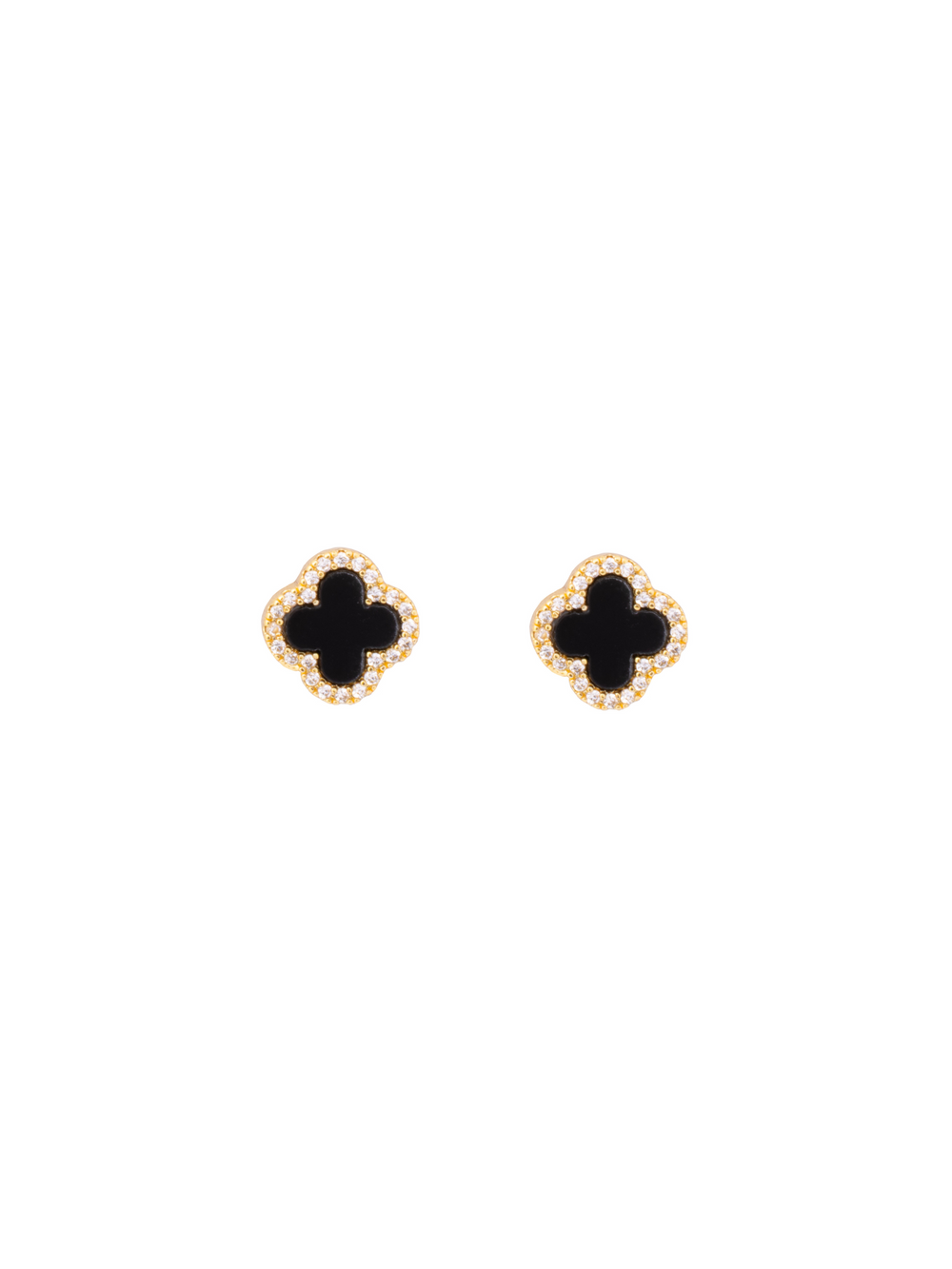 Par Arete Mini Trebol Zirconias