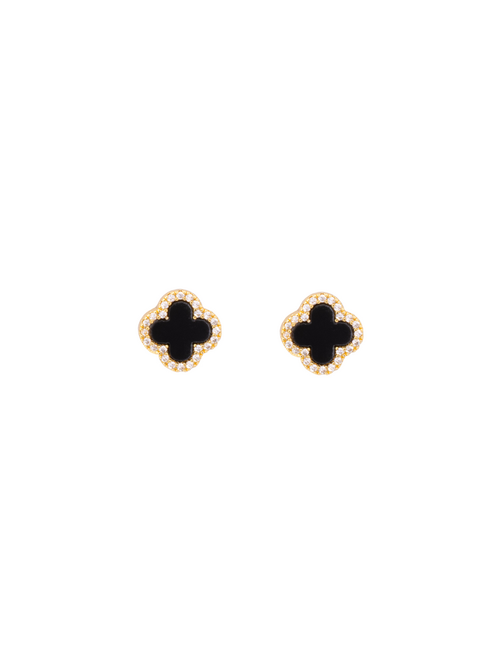 Par Arete Mini Trebol Zirconias