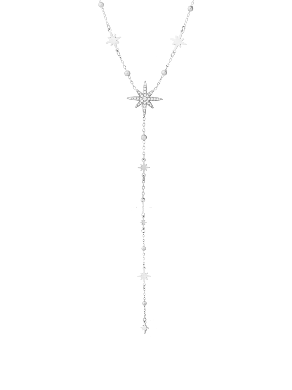 Collar Corbatin Estrellas Y Bolitas