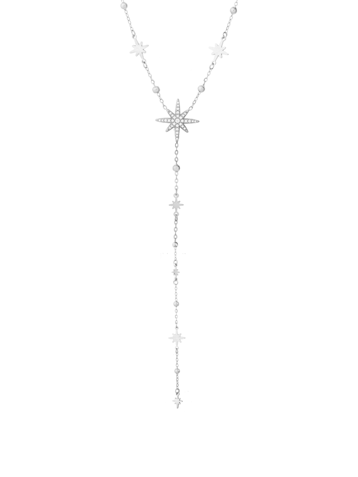 Collar Corbatin Estrellas Y Bolitas