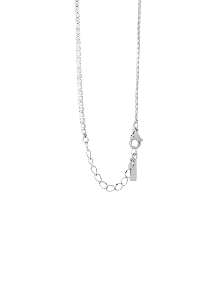 Collar Corbatin Tira Con Zirconias