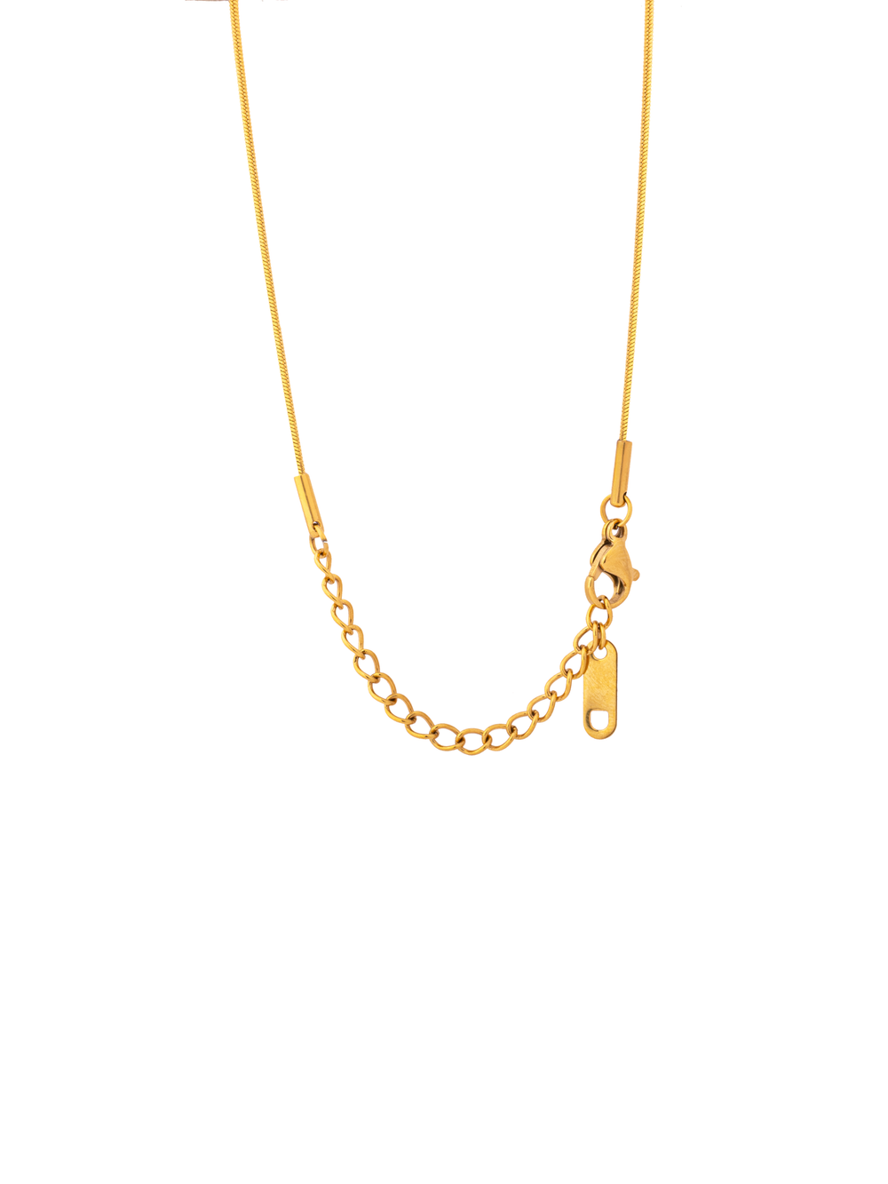 Collar Delgado Dije Rectangular Zirconia