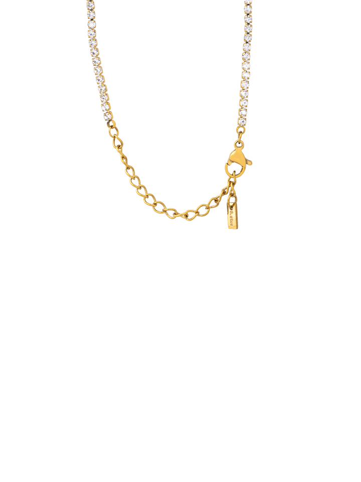 Collar Tennis Dije Zirconia Rectangular