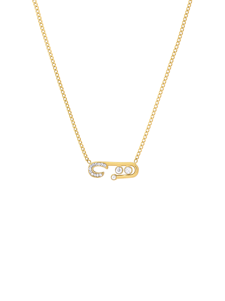 Collar Dije Clip Abierto Con Zirconias