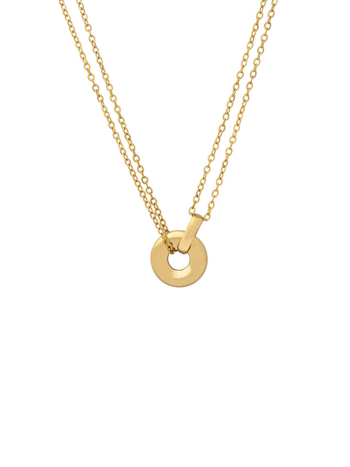 Collar Con Dije Aro Liso
