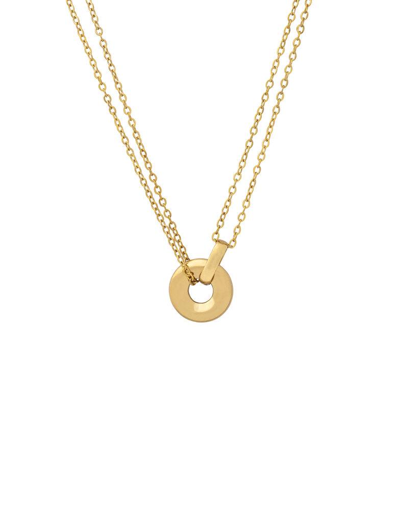 Collar Con Dije Aro Liso