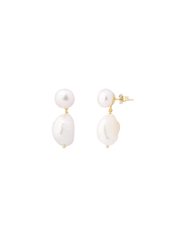 Par Arete Doble Perla