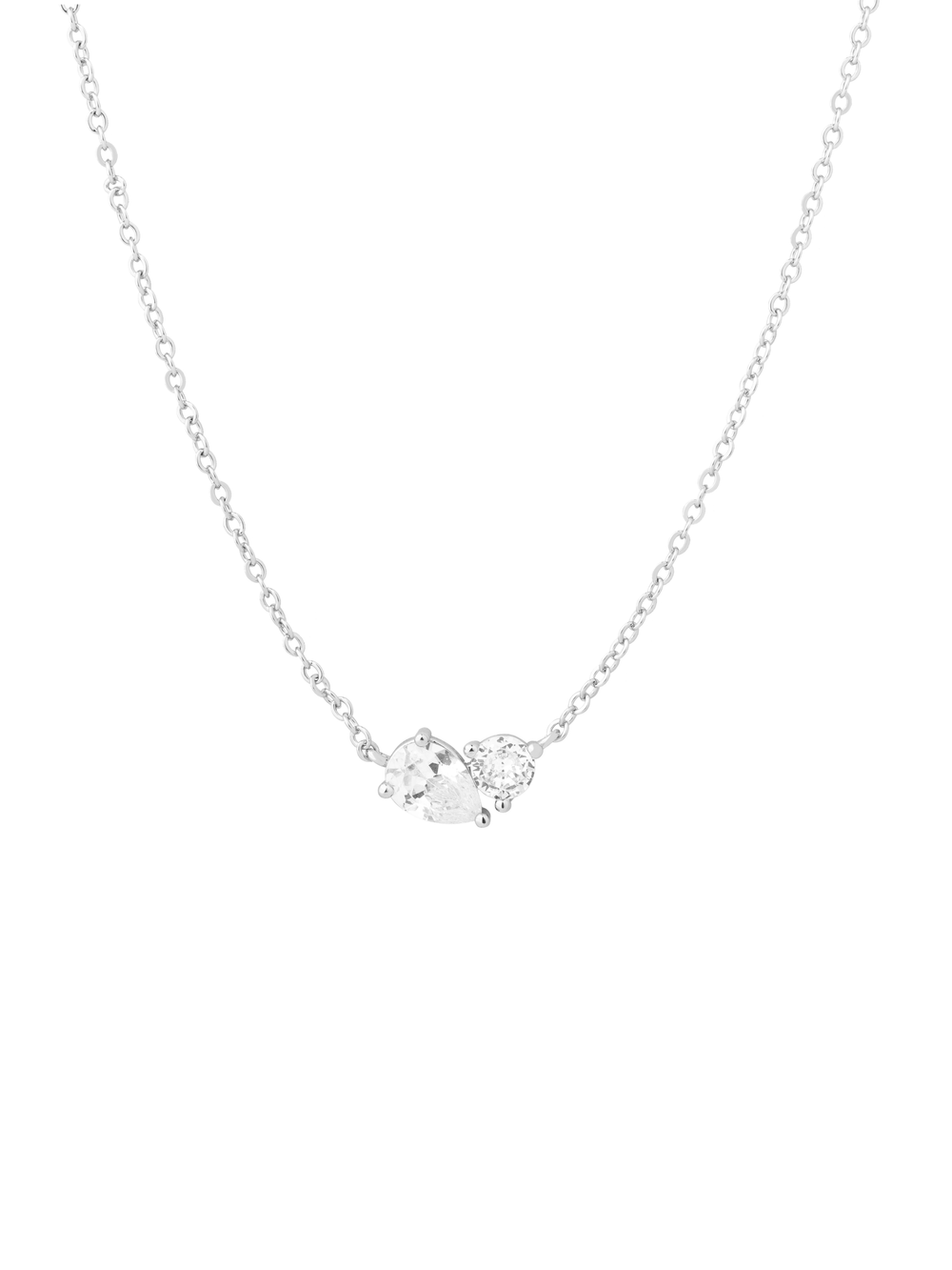 Collar Dije Zirconia Y Gota