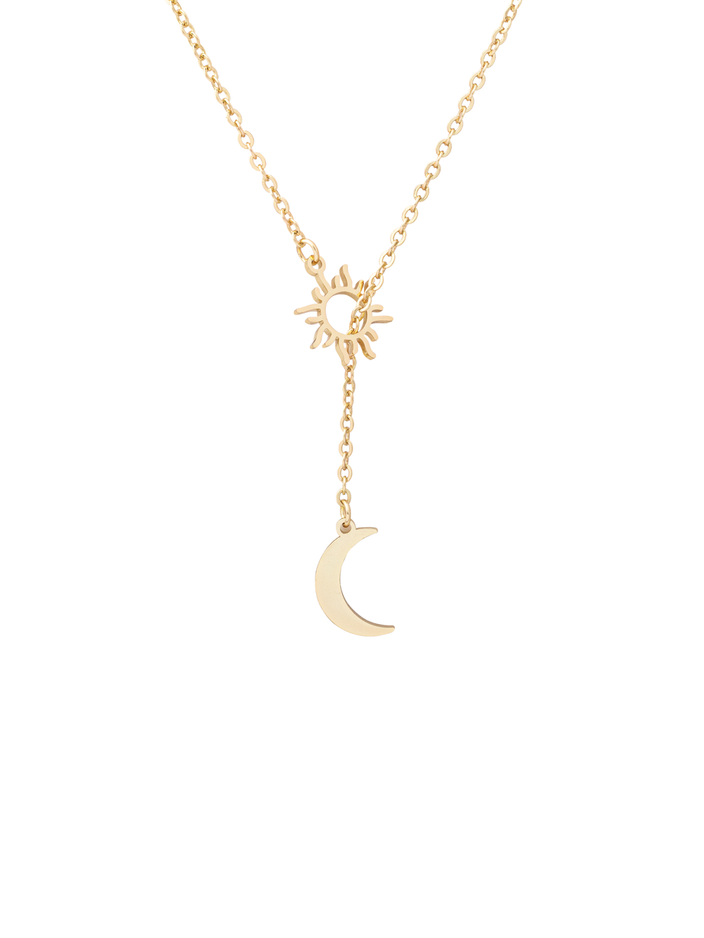 Collar Corbatin Sol Y Luna