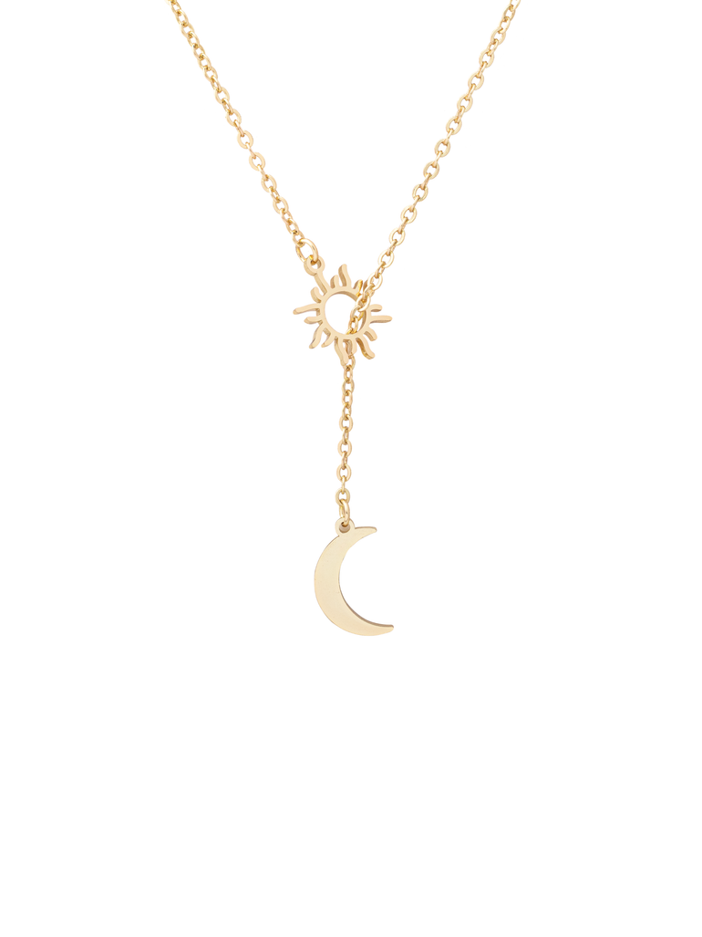 Collar Corbatin Sol Y Luna