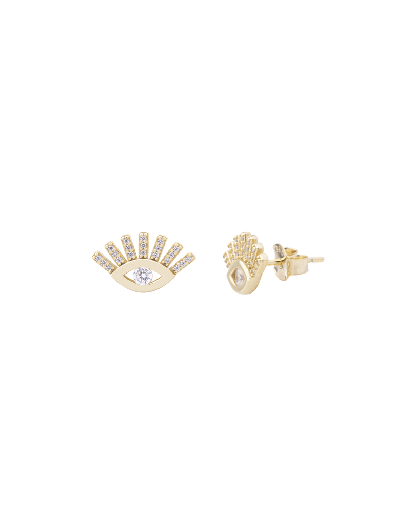 Par Arete Ojo Con Pestañas