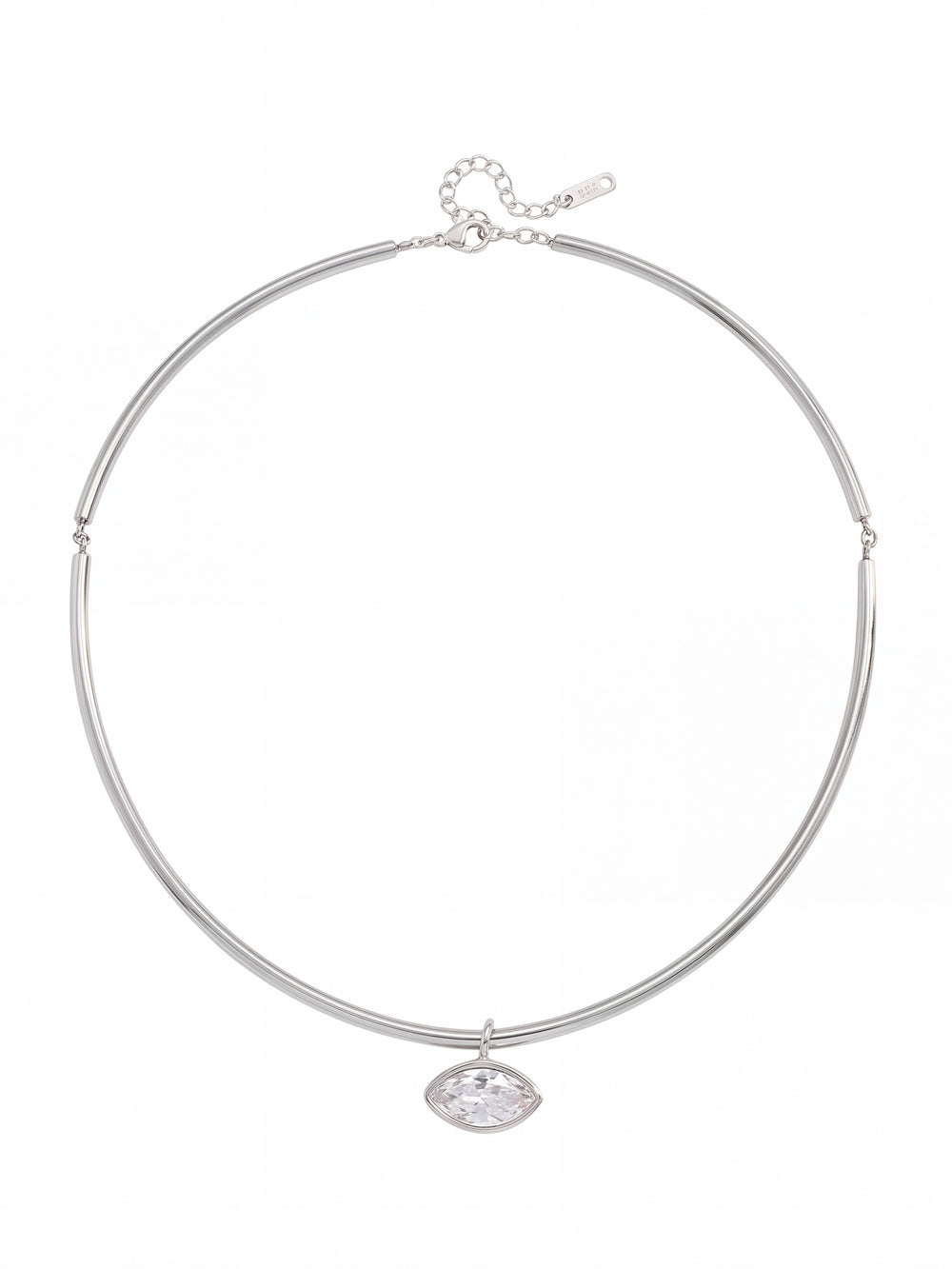 Choker Rigido Dije Zirconia Marquesa
