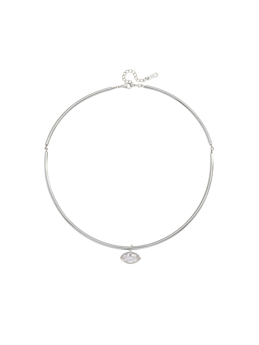 Choker Rigido Dije Zirconia Marquesa