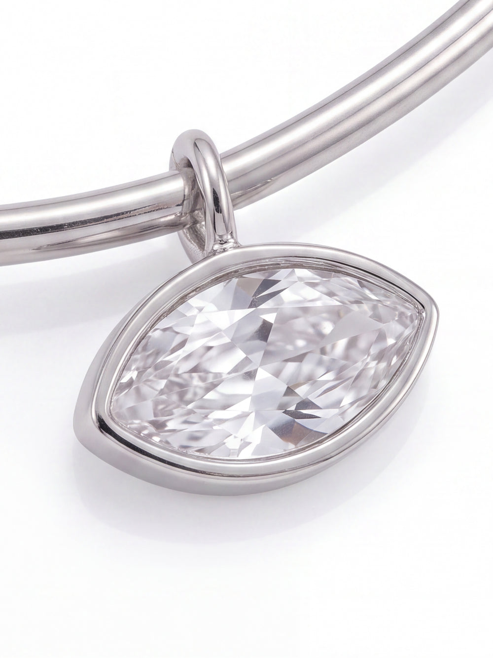 Choker Rigido Dije Zirconia Marquesa