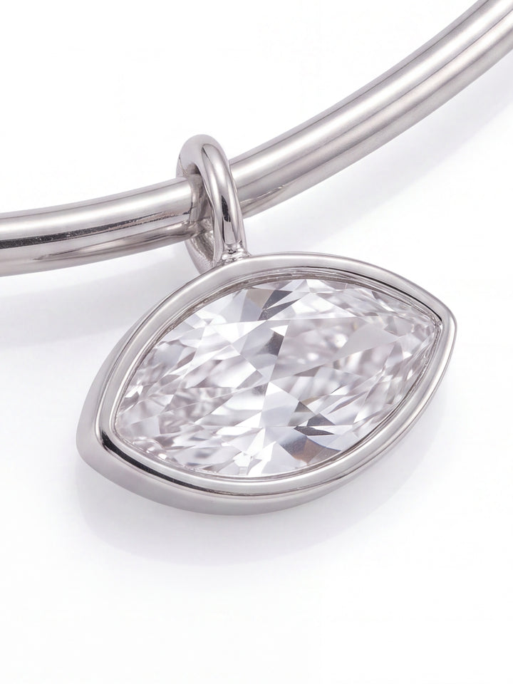 Choker Rigido Dije Zirconia Marquesa