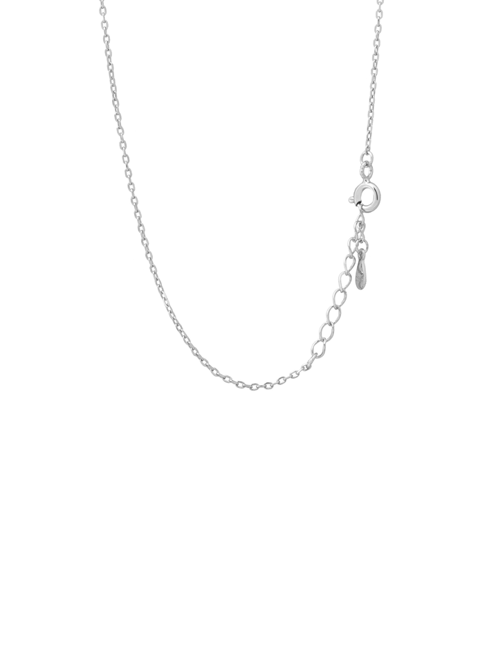 Collar Plateado Dije Birthstone Triangulo