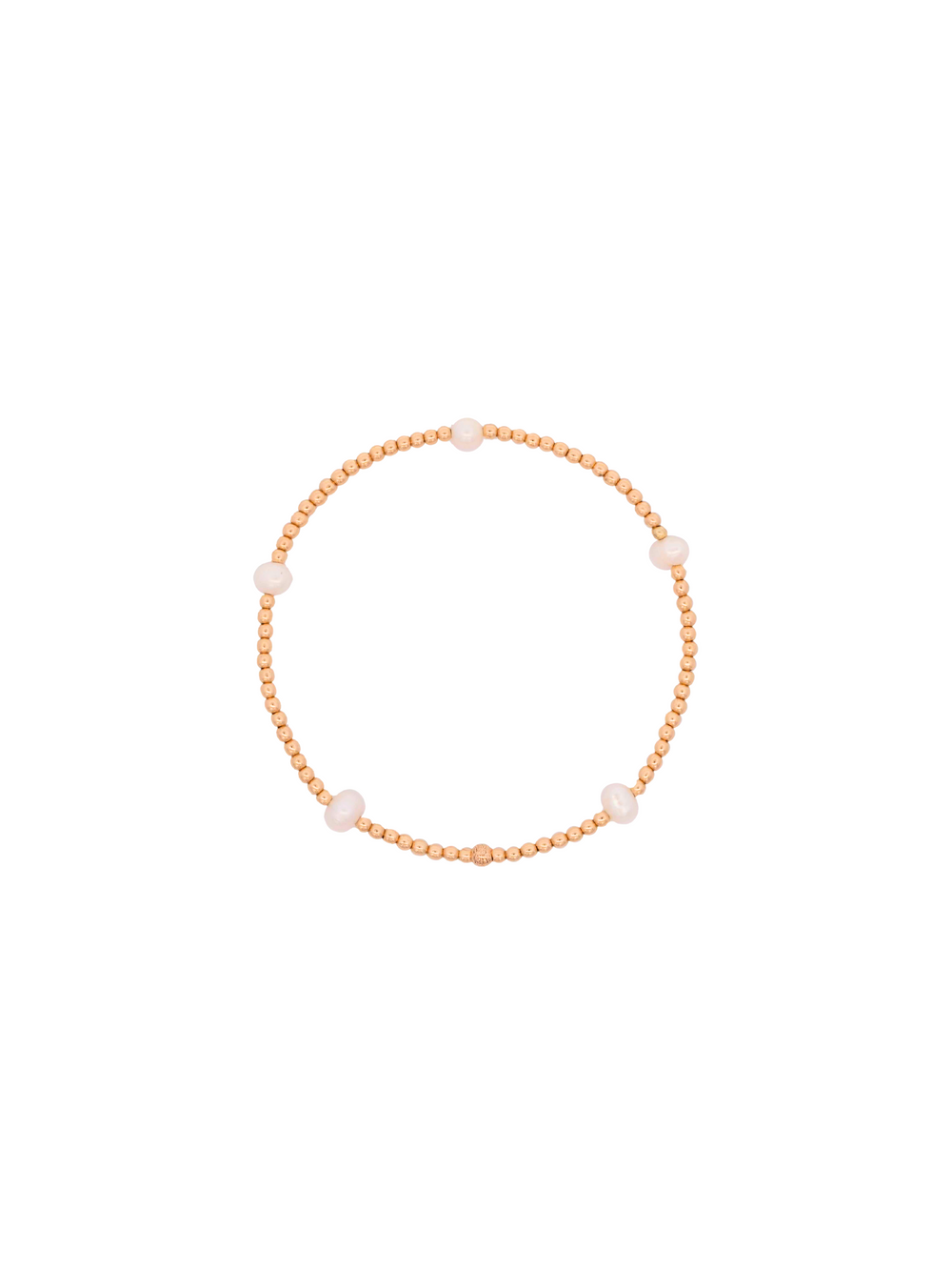 Pulsera Con Perlitas Gold Filled