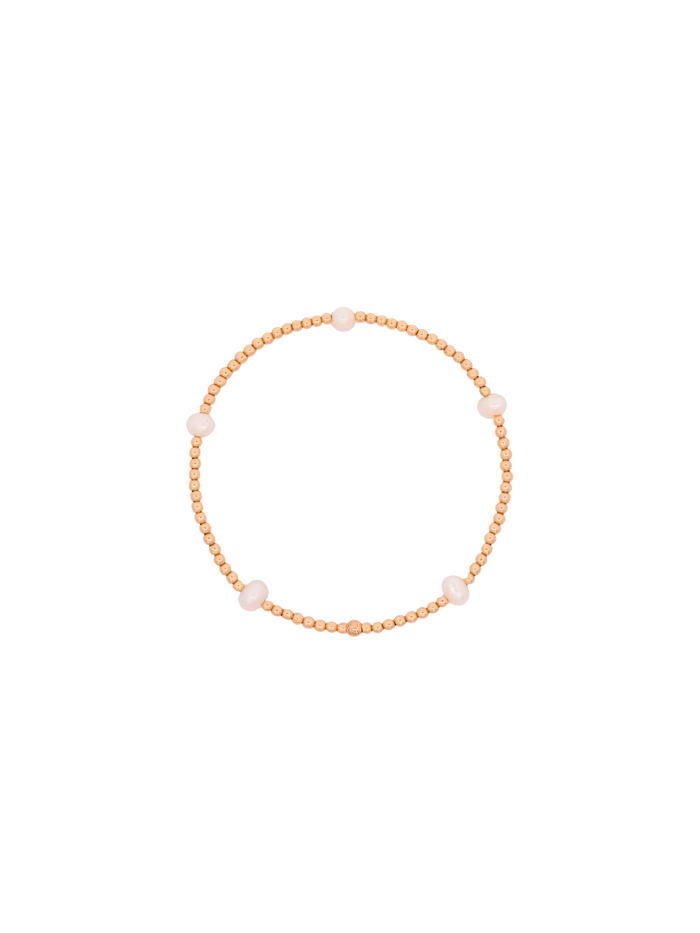 Pulsera Con Perlitas Gold Filled