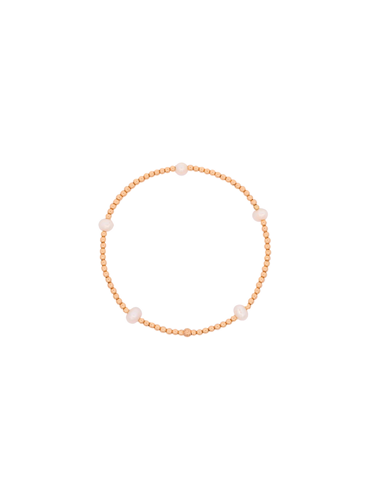 Pulsera Con Perlitas Gold Filled