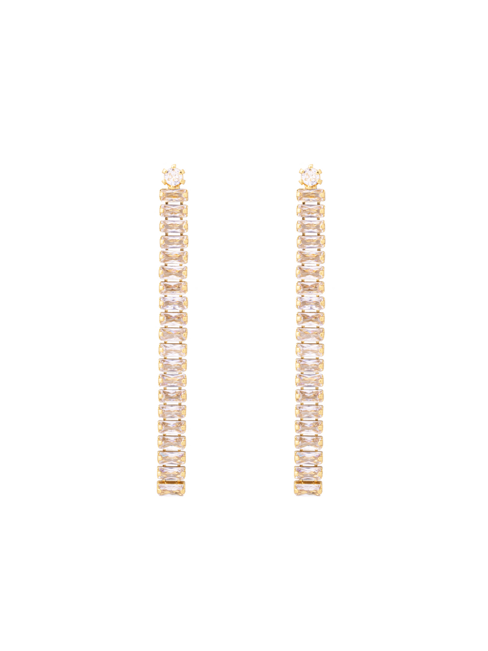 Par Arete Tira Baguettes
