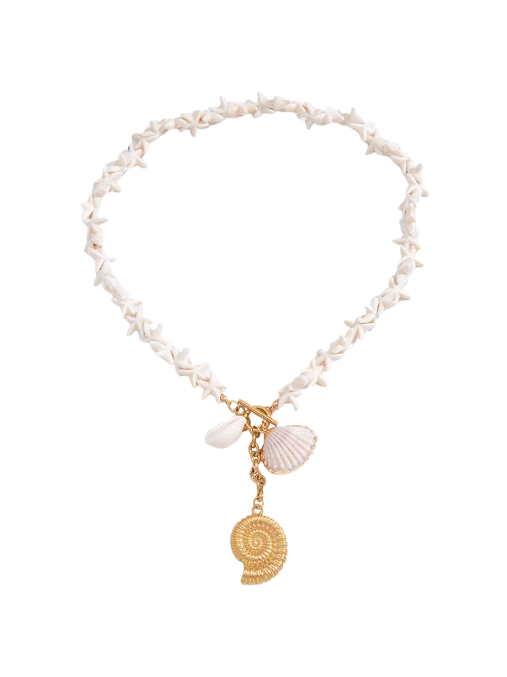 Choker Estrellas De Mar Con Dijes Conchas