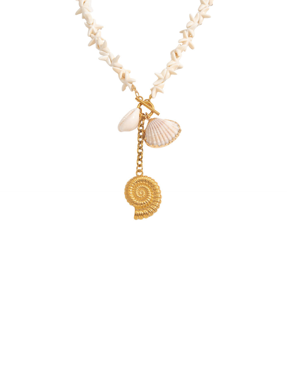 Choker Estrellas De Mar Con Dijes Conchas