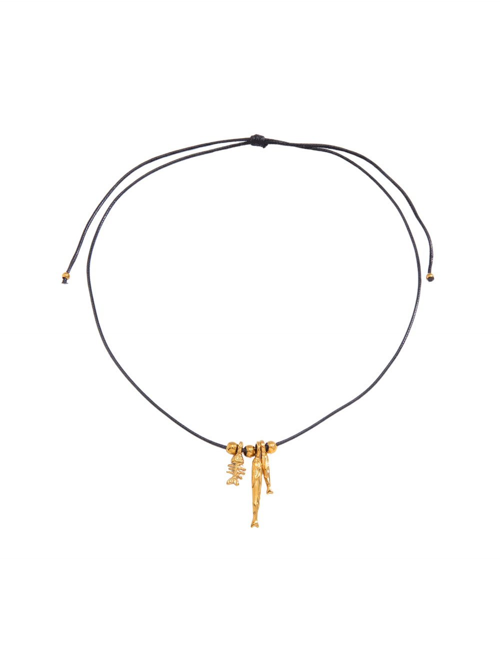 Collar Cordon Con Dijes Peces