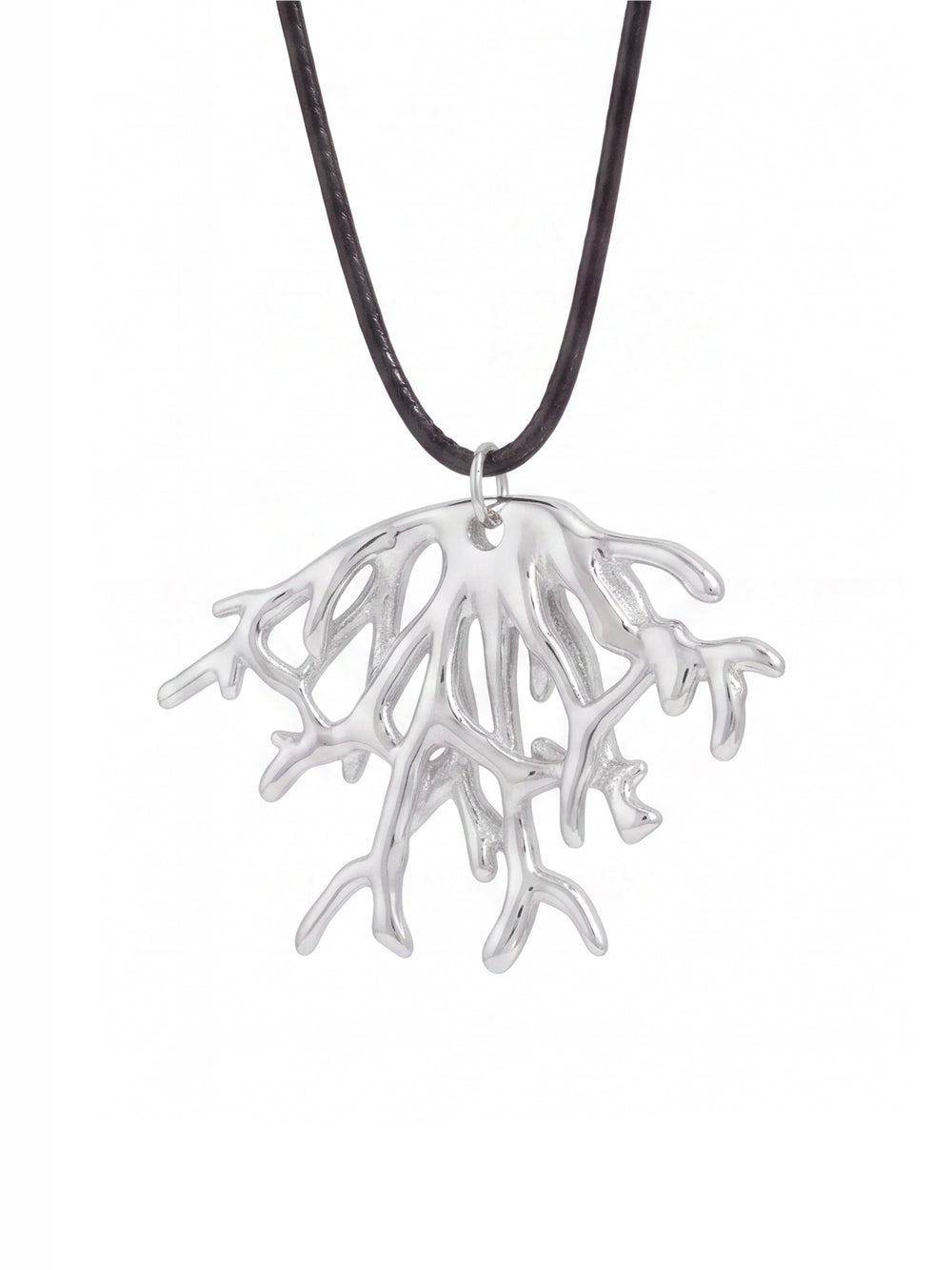 Collar Cordon Con Dije Coral