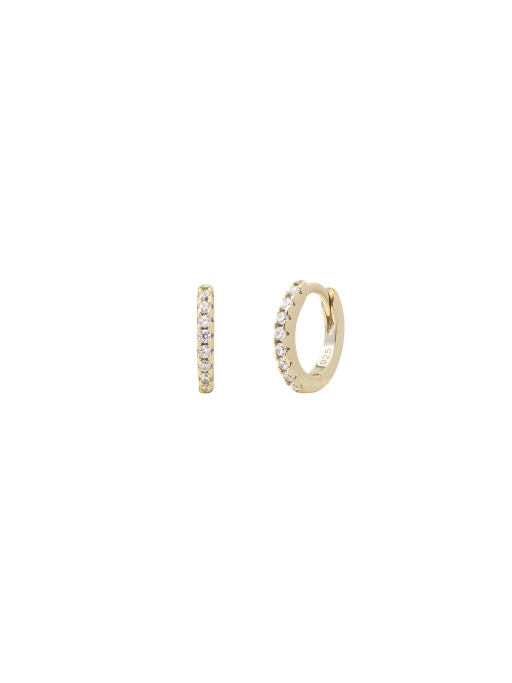 Arracada Zirconias 10 mm
