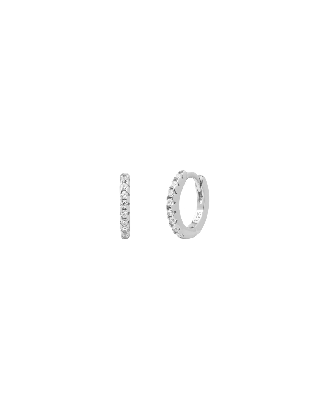 Arracada Zirconias 10 mm